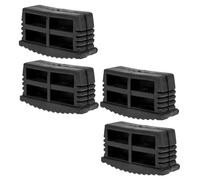 EXCEART 4 piezas Tacos Antideslizantes para Escaleras Almohadillas de Goma Cubiertas para Pies de Escalera Protección y Estabilidad para de Baldosas y Alfombras