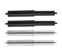 EXCEART 4 Soportes para Papel Higiénico Resorte Extensible, Eje Repuesto en Negro y Cromo, Varilla Ajustable para Accesorios de Baño, Soporte Resistente para Rollo de Papel Higiénico