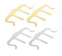 EXCEART 4piezas Clip De Música De Metal Para Partituras Para Sujetar Libros y Documentos Práctico Soporte Para Pianistas Estudiantes y Cocineros Color Aleatorio