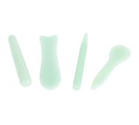 EXCEART 4piezas Raspador de Jade Masajeador Facial para Rostro Ojos Masajeador Corporal para Espalda Cuerpo Gua Sha Facial Autentico