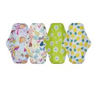 EXCEART 4piezas Toallas Sanitarias Lavables de Bambú y Carbono Compresas Menstruales Reutilizables para Uso Diario como Salva Slip para Mujer o Color Aleatorio Estilo Aleatorio