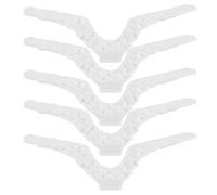 EXCEART 5 Piezas Adorno de Ala de Ángel de Plástico Blanco para Manualidades de Bricolaje Ligero y Delicado Adecuado para Decoración de Pared y Proyectos Artesanales