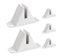 EXCEART 5 Piezas Base y Blanco de Jardín Cerca de Postes de Plástico Diseño Estético, Fácil Instalación Resistente en Vallados y Pantallas de Privacidad Patios