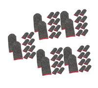 EXCEART 5 Series De Juego Pantalla Protección Antiestático Guantes De Compresion De De Juegos De Mangas De Fibra De Plata Negro 10 Piezas X 5