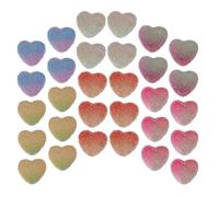 EXCEART 50 Piezas de Decoración de Dulces Suaves Diseño Realista en Forma de Corazón, Hechas de Resina, Ideales para Manualidades y Decoración en Oficina o Cafetería Varios estilos