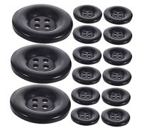 EXCEART 50piezas Unidades Botones Para Ropa Redondos Clásicos Para Costura Azul Marino Prácticos Para Chaquetas y Abrigos Para Manualidades y Reemplazo De Botones