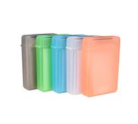 EXCEART 5Piezas Estuche de Protección para Discos Duros Cajas de Almacenamiento de Plástico Colores Mezclados Resistente y Caídas Protección