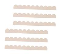 EXCEART 6 Piezas De Festoneadas: Kit De De Madera Festoneadas Sin Terminar Para Decorar - Decoración Artística Para Gabinetes De Pared Y Estantes