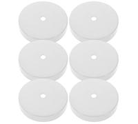 EXCEART 6 Piezas Soporte de Montaje de Lámpara Colgante Blanco de Acero | Placa de Cubierta Galvanizada, Acabado Fino, para Orificios de Cableado y Cajas de Unión