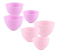 EXCEART 6 Piezas Tazón De Máscara Raspador De Maquillaje Cuenco Para Mezclar Suministros De Bricolaje Cuenco Facial Tazón De Tinte Para El Cabello Pon El Bol Gel De Sílice