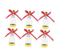 EXCEART 6piezas Caja de Dulces Forma Botella Champán Roja Dorada para Bodas Fiestas Contenedores Regalos Boda