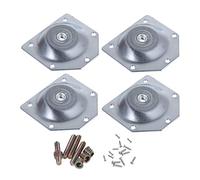 EXCEART 6piezas Fácil De Instalar Almohadillas De Conexión para Patas De Mesa Placa De Hierro Biselado Junta De Fijación