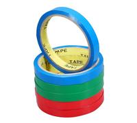 EXCEART 6rollos Cinta de Sellado para Bolsas de Supermercado Cinta Protectora de Colores Rojo Azul y Verde para Sellar Bolsas de Congelador y Embalar Productos