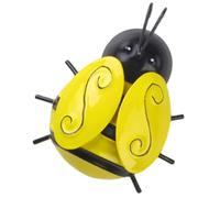 EXCEART Abeja Decorativa de Pared de Hierro 3D Colgante Metálico Pequeño para Jardín y Hogar Arte Mural Resistente para Decoración Exterior E Interior