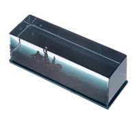 EXCEART Adorno de Escritorio Botella de Deriva Fluida Barco Pirata Acrílico Negro Decorativo para Dormitorio y Oficina Símbolo de Amor Insumergible