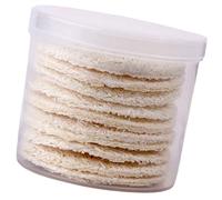 EXCEART Almohadillas de Lufa Naturales 10 Piezas, Discos Desmaquillantes Redondos Exfoliantes para Limpieza Facial, Ecológicos y Reutilizables para Uso Diario en Piel Sensible