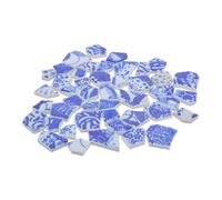 EXCEART Azulejos de Mosaico de Cerámica Vidriada Irregulares para Decoración de Paredes, Resistentes al Desgaste y Fáciles de Instalar, Adecuado para Manualidades Artísticas