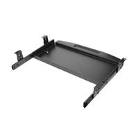 EXCEART Bandeja para Teclado bajo Mesa Soporte para Muñeca y Mecanismo Deslizante Suave de Hierro para Oficina y Espacio de Trabajo Compartido Color Negro