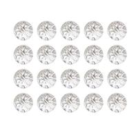 EXCEART Bebé 50 Piezas Botones de Costura de Cristal Botones de Fijación de Diamantes de Imitación Botones de Tapicería Adornos de Cristal para Manualidades Botón De Mezclilla