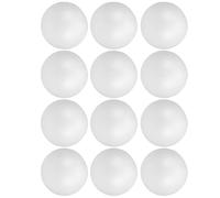 EXCEART Bolas de Poliestireno para Proyectos Creativos, 12 Esferas Sólidas de 10 CM para Manualidades y Actividades Educativas