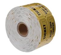 EXCEART Boletos de Rifa Dorados de Papel 1000 Fáciles de Distribuir para Recaudación de y Escolar y Organizadores de para Motivar a Maestros