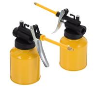 EXCEART Botella de Aceite de Aluminio 250ml Bomba de Aceite Suave y Ligera, 2 Piezas para Lubricar Maquinaria en Industria y Taller