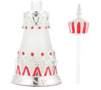 EXCEART Botella de Perfume Recargable Estilo Oriente Medio de 25ml en Metal y Vidrio, Portátil y Elegante para Aceites Esenciales en Viajes y Trabajo
