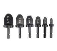 EXCEART Broca Expansora de Acero Negro para Tubos de Aire Acondicionado, Herramienta Manual para Taladro Eléctrico, Fácil de Almacenar Varias Especificaciones
