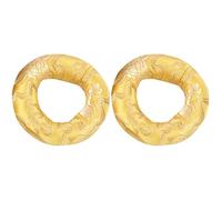 EXCEART Brocado 2 Piezas de Instrumentos de Sonido Cm Estera para Accesorios Budista Junta Artesanía Almohada Canto Cm Piezas Aleatorias Cuenco Espiritual Almohadilla de