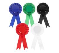 EXCEART Broches de Hojalata en Blanco para Premios 5piezas Borde Festoneado, Aplicación Fácil y Uso Versátil para Decoración en Fiestas de Cumpleaños y Celebraciones
