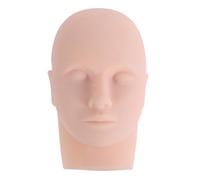 EXCEART Cabeza de Maniquí de Silicona para Práctica de Extensiones de Pestañas y Maquillaje Modelo Realista para Formación en Cosmetología y Entrenamiento Profesional en Salón de Belleza