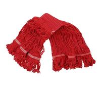 EXCEART Cabezal de Repuesto para Trapeador de Hilo de Poliéster y Algodón, Color Rojo, Tamaño Estándar, Almohadilla para Fregar Pisos de Madera, Baldosas y Mármol, 1 Pieza para Limpieza