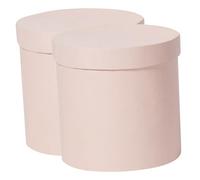 EXCEART Caja De 2 Piezas Caja De Ramo De Floristería Redonda De Papel De Embalaje De De Despedida De Soltera Para Invitados Mini Flores Cartulina Novia