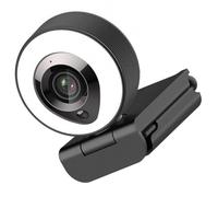 EXCEART Cámara para Computadora USB 4k Enfoque Automático y Luz de Relleno, Resolución 2592x1944, sin Controlador, Adecuado para Aprendizaje en Línea y Videoconferencias