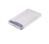 EXCEART Carcasa para Disco Duro USB 3.0 Compatible SSD y de 2,5 Pulgadas Diseño Transparente Soporte Rápido Uasp para Pc y TV Minimalista