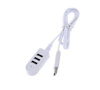 EXCEART Centro Multifuncional Concentrador 3usb Cargador 3a Línea De Extensión Concentrador Multipuerto