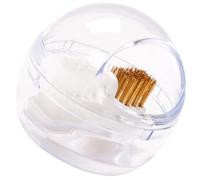 EXCEART Cepillo para Cabezal de Taladro de Uñas Desmontable Limpiador de Brocas Cerdas Duras y Flexibles Accesorio Transparente para Herramientas de Manicura Adecuado para Limpieza