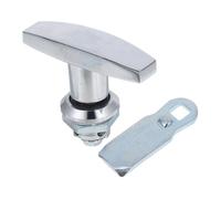 EXCEART Cerradura en Forma de T para Puerta de Gabinete, Pestillo de Aleación de Zinc Resistente, sin Llave, para Panel Eléctrico y Armarios, Seguro para Puertas de Caja y Muebles, Uso