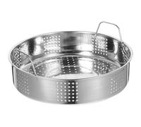 EXCEART Cesta Vaporera de Acero Inoxidable Doble Asa para Cocina Casera y Restaurante, Diseño Grueso y Superficie Lisa para Bollos y Dumplings