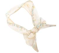 EXCEART Cinta Cabello de Seda Estampado Floral Verde Pañuelo Largo y Delgado para Mujer Diadema Retro Ligera y Versátil para Uso Diario y Decoración de Bolso