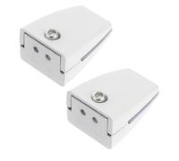EXCEART Clip del Panel Divisor Blanco de aleación de 2 Piezas, Soporte Ajustable para organización de Espacio en escritorios de Oficina y Salas de reuniones