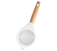 EXCEART Colador con Mango de Madera de Acero Inoxidable para Harina, Cedazo de Malla Fina Versátil para Repostería y Cocina con Opción para Colgar