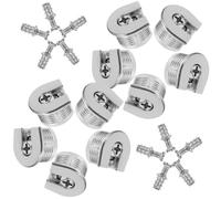 EXCEART Conectores para Muebles de Zinc Soportes para Estantes Reforzados Tuercas de Seguridad y Accesorios de Bloqueo de Leva Kit de 10 Piezas para Gabinetes y Armarios Instalación