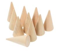 EXCEART Conos de madera para manualidades, 5 cm de altura, conos para manualidades, 30 unidades de mini árbol de Navidad, modelado, artesanía, proyectos escolares, Navidad, fiestas, decoración