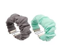 EXCEART Correas de Reloj Inteligente de Tela Elástica para 2, 2 Piezas (tamaño 2 y 17), Unisex, Cómodas y Flexibles, Accesorios para Relojes Casuales en Colores Neutros