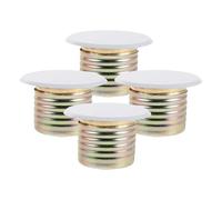 EXCEART Cubierta Protectora de Rociador contra Incendios Oculta de Metal 8,5 Cm, Placa Plana Decorativa para Techo, Juego de 4 Piezas para Hogar, Oficina y Seguridad contra