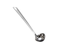 EXCEART Cucharón de Acero Inoxidable Diseño para Colar Aceite y Grasa, Filtro para Cocina Agujero para Colgar, Utensilio para Separar Aceite y Grasa