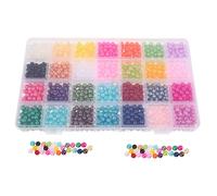 EXCEART Cuentas Espaciadoras de Perlas Falsas 6 MM 1960 Piezas Multicolor Cuentas para Hacer Joyas Pulseras Collares y Manualidades Accesorio DIY para Bisutería