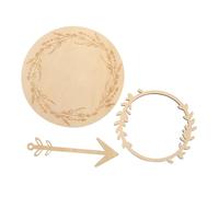 EXCEART Decoración de Madera Tarjetas Mensuales para Bebés Tarjetas de Nacimiento de Madera para Anunciar el Nacimiento la Habitación