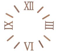 EXCEART DIY reloj de pared kit de construcción con números romanos de madera de 9 pulgadas fácil de usar y para reparación de relojes, decoración de pared o proyectos de bricolaje
